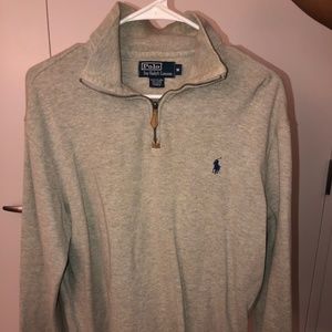 POLO BY RALPH LAUREN QUARTER ZIP UP SWEATER